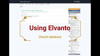 How to use our church database Elvanto