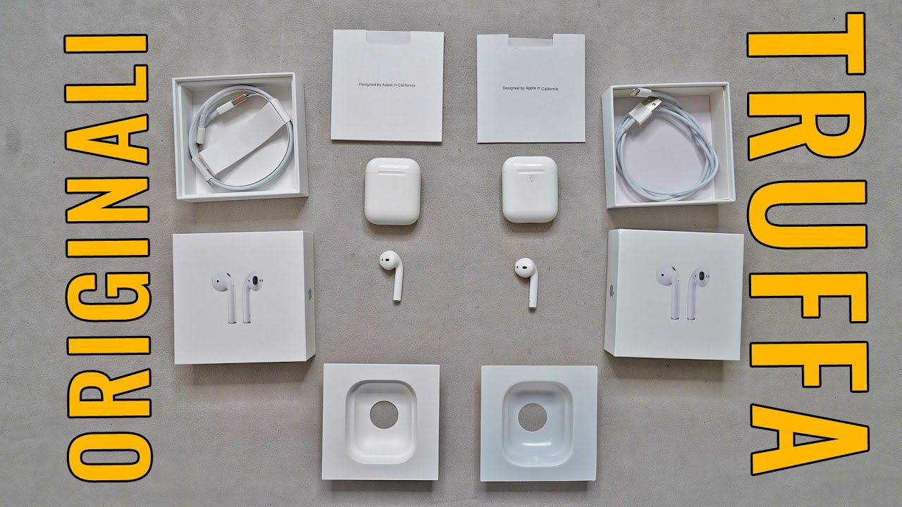 TRUFFA AIRPODS. Come DIFENDERSI e capire se ORIGINALI! - YouTube