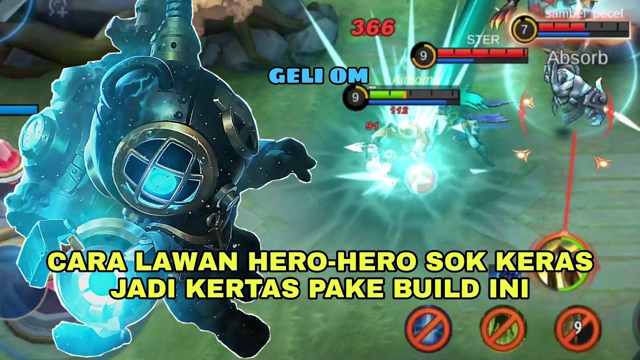 CYCLOPS LAWAN HERO SOK KERAS JADI KERTAS BUILD TERBARU.BURUAN COBA | TOP 1 GLOBAL CYCLOPS BEST BUILD