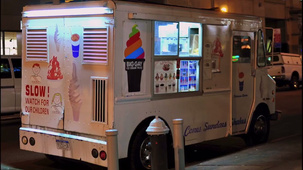 Big Gay ice cream truck plays Little brown jug