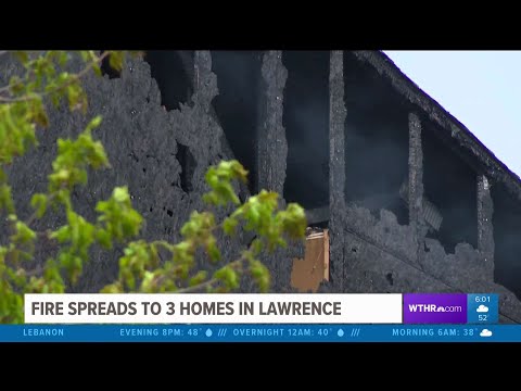 Fire spreads to