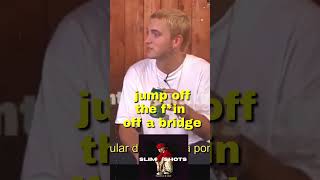 Eminem Tempting Interviewer to Jump Off the Bridge #eminem