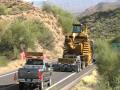 Transporting A Caterpillar D11R Down A 10% Grade On Arizona State Route 177 BPart 2