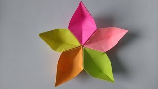 origami sakura flower fold