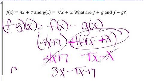 Algebra 2, 6-6, Function Operations
