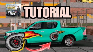 TUTORIAL MUDAH DESIGN TURBO CAR PARKING MULTIPLAYER screenshot 1