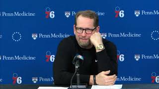 Nick Nurse Post Game Interview |  Philadelphia 76ers vs Miami Heat