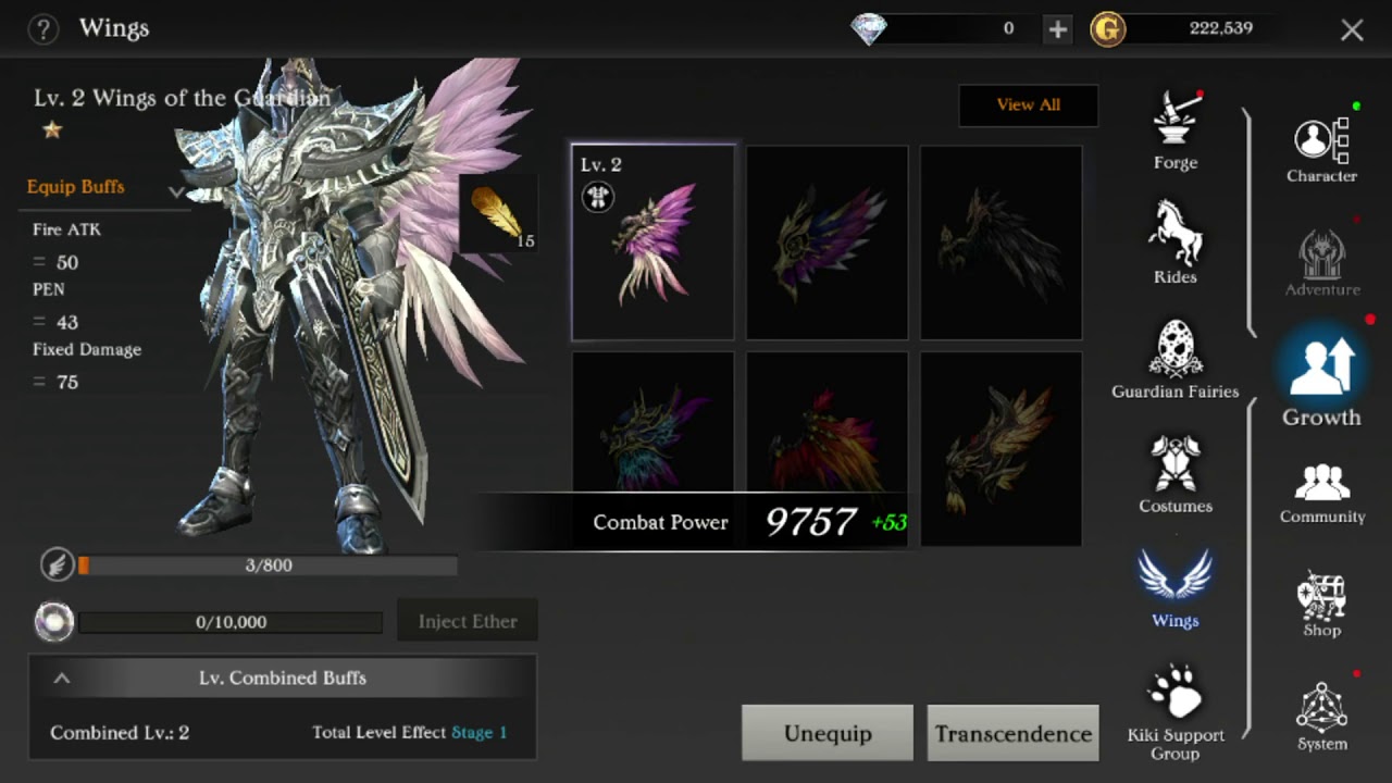 Talion- Instant Wing Upgrade No need Materials!!