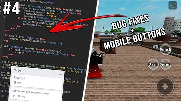 Adding mobile buttons + Bug fixes to my game! - Roblox devlog #4