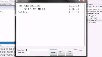 Receipt Printing Demo - C# With Windows Forms
