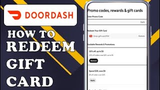 HOW TO REDEEM GIFT CARD ON DOORDASH (2026)