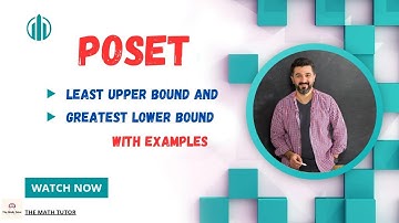 Greatest Lower Bound and Least Upper Bound in Discrete Mathematics #mathematics#set#matheducation