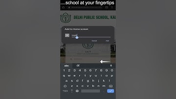 How to create shortcut of Skool ERP login page in any browser.
