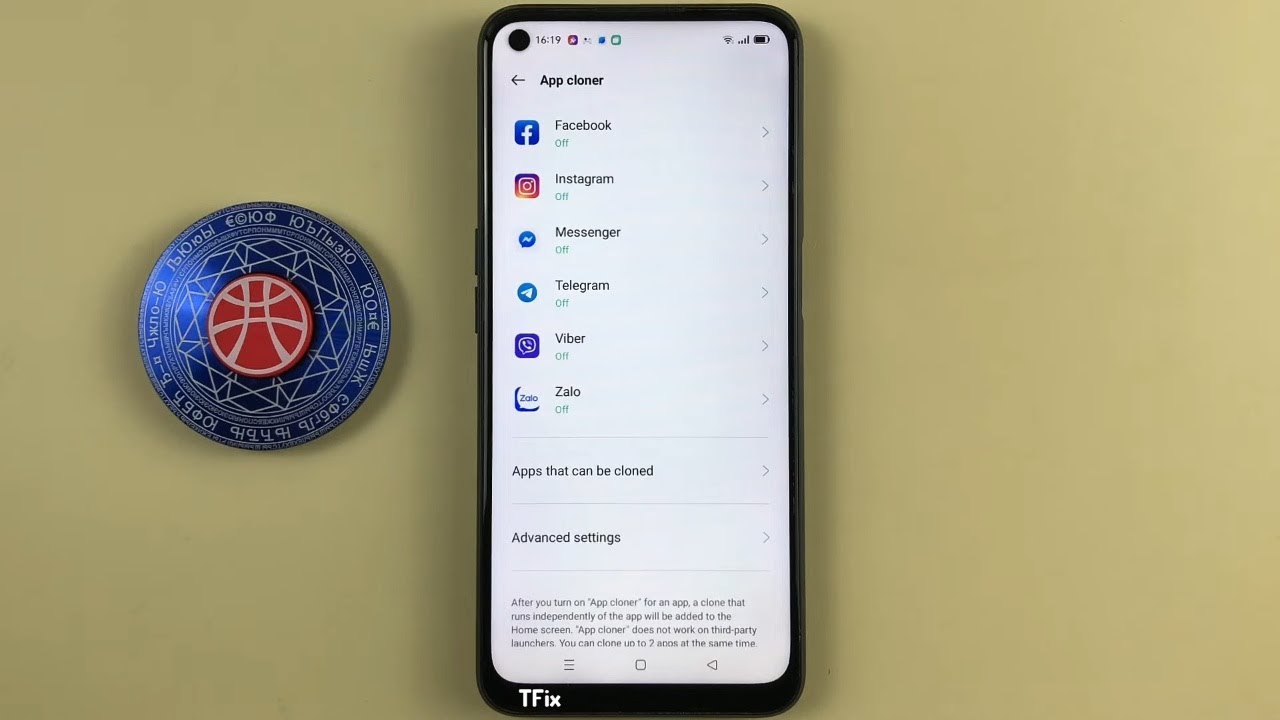 Clone applications on OPPO A54 Android 11