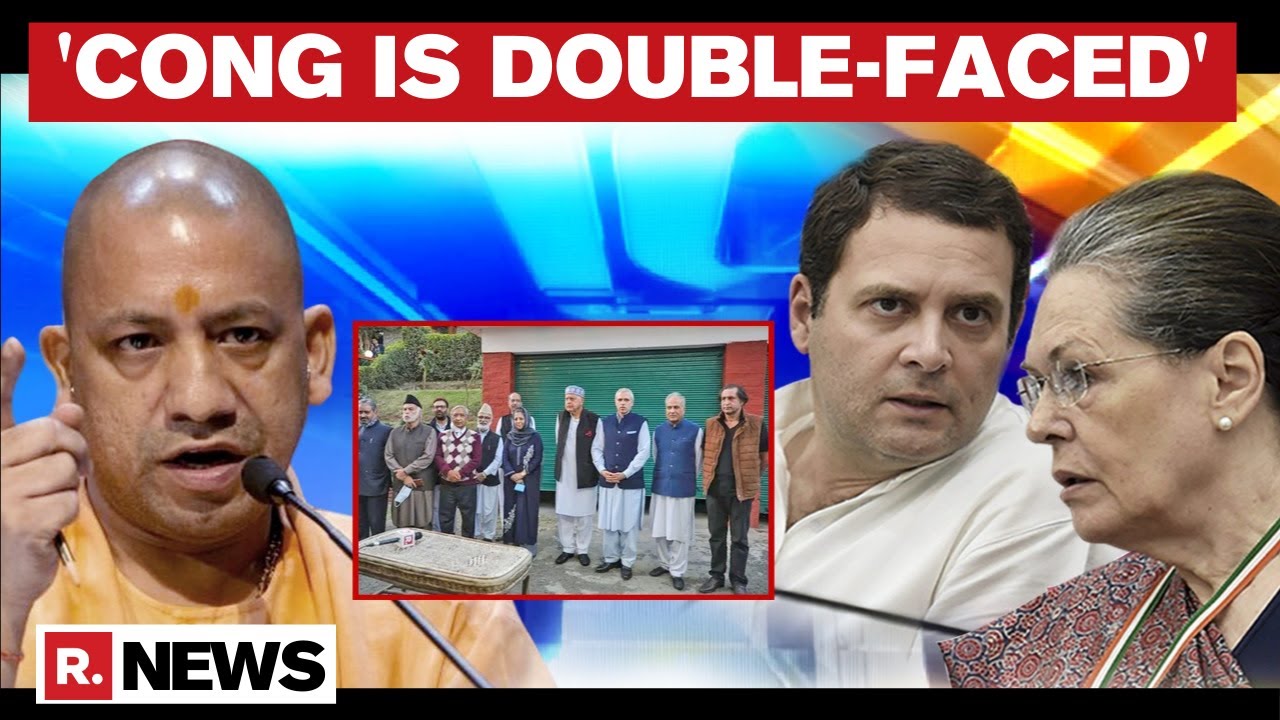 UP CM Yogi Slams Congress For Playing With India's Integrity, Depriving J&K