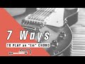 7 Ways To Play an Em Chord On Guitar