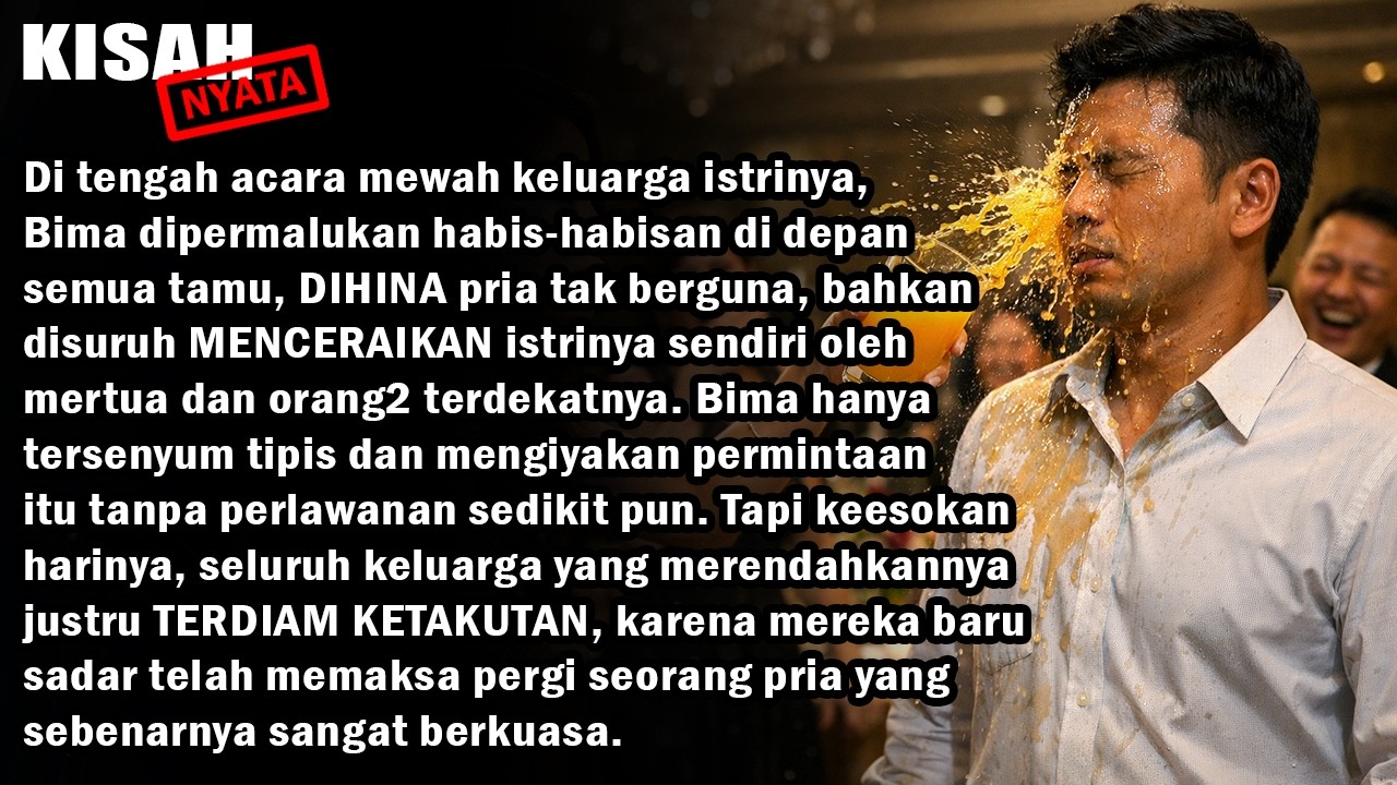 DIPERMALUKAN ISTRI DISIRAM JUS JERUK – ESOKNYA MEREKA MENYESAL SEUMUR HIDUP!