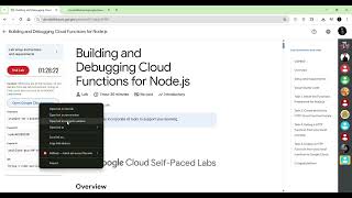 Building and Debugging Cloud Functions for Node js