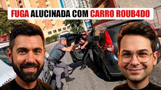 Deu De Frente Com A Vitura Da Pm Com Carro Roub4D0