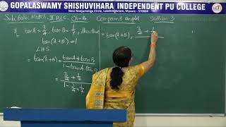 BASIC MATHS | II PUC | CH 14 | COMPOUND ANGLES - PROBLEM | S03