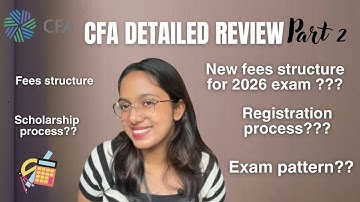 CFA Registration Process in 2025 | Registration Process, New Fees Structure, Exam Pattern,etc | Pt-2