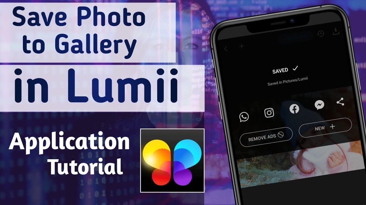 How to Save Photo to Gallery in Lumii Photo Editor App YouTube