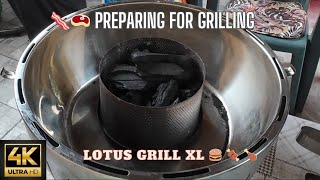 🥓🥩 Preparing for grilling - Lotus Grill XL 🍔 🍖 🍗  #grill #barbecue #food
