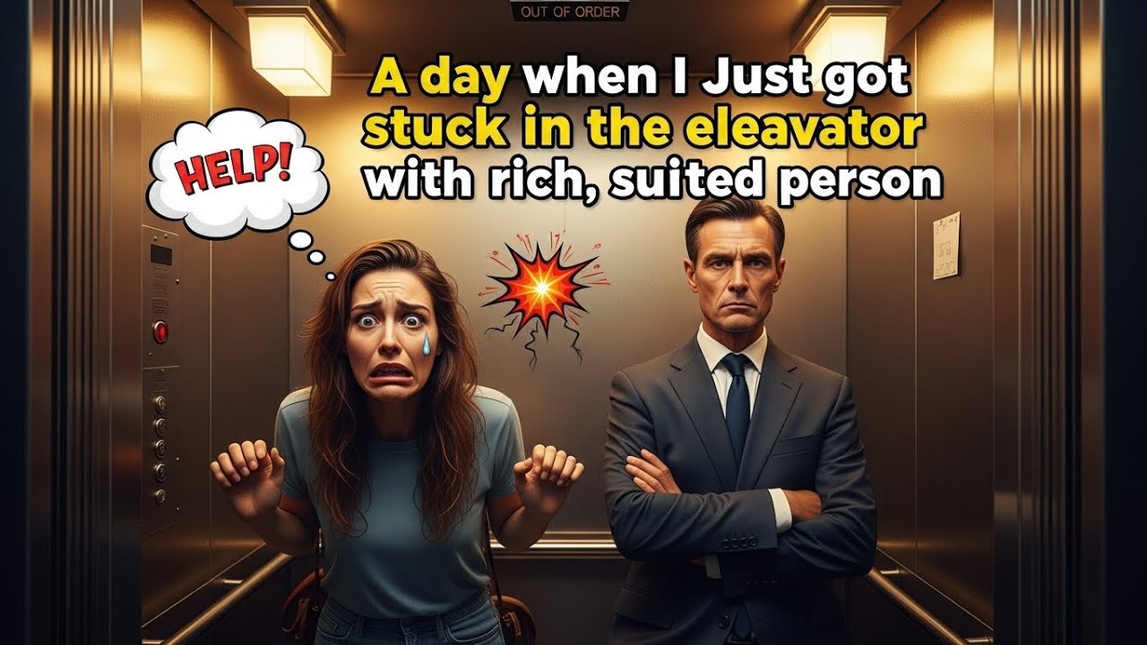 A day when i Just got stuck in the elevator with rich, suited person ...