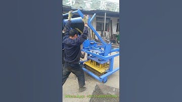 small diesel engine movable mible concrete block making machine for blocks laying