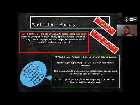 Partición Herencia (Parte 1) - Derecho Civil VI - Dra. Mariana Iglesias -  Fder-UNR - YouTube