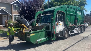 Waste Management of Seattle - Autocar ACX McNeilus Carry Can Garbage Truck on Trash