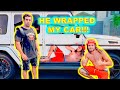 He Wrapped my G Wagon in Photos of himself!!