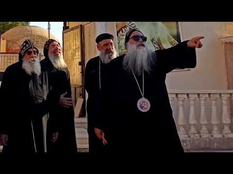 شاهد لحظة وصول سيدنا الانبا تكلا الي الدير