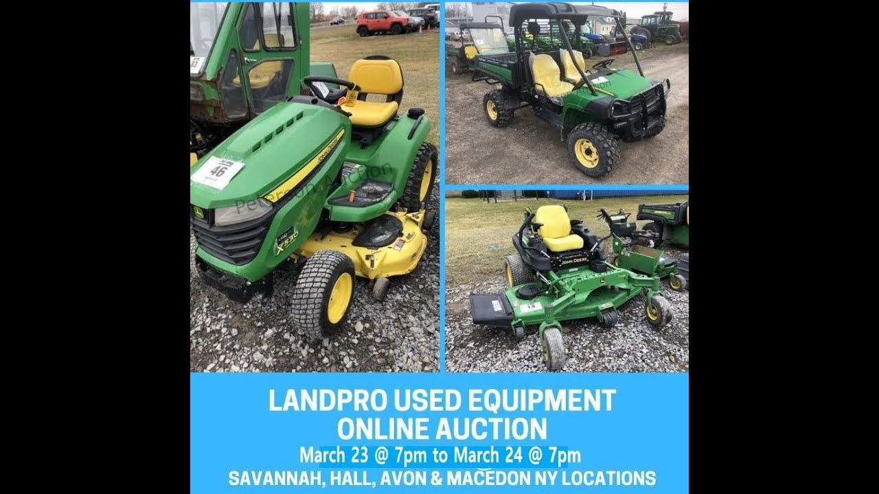 LandPro Online Equipment Auction March 2020 YouTube