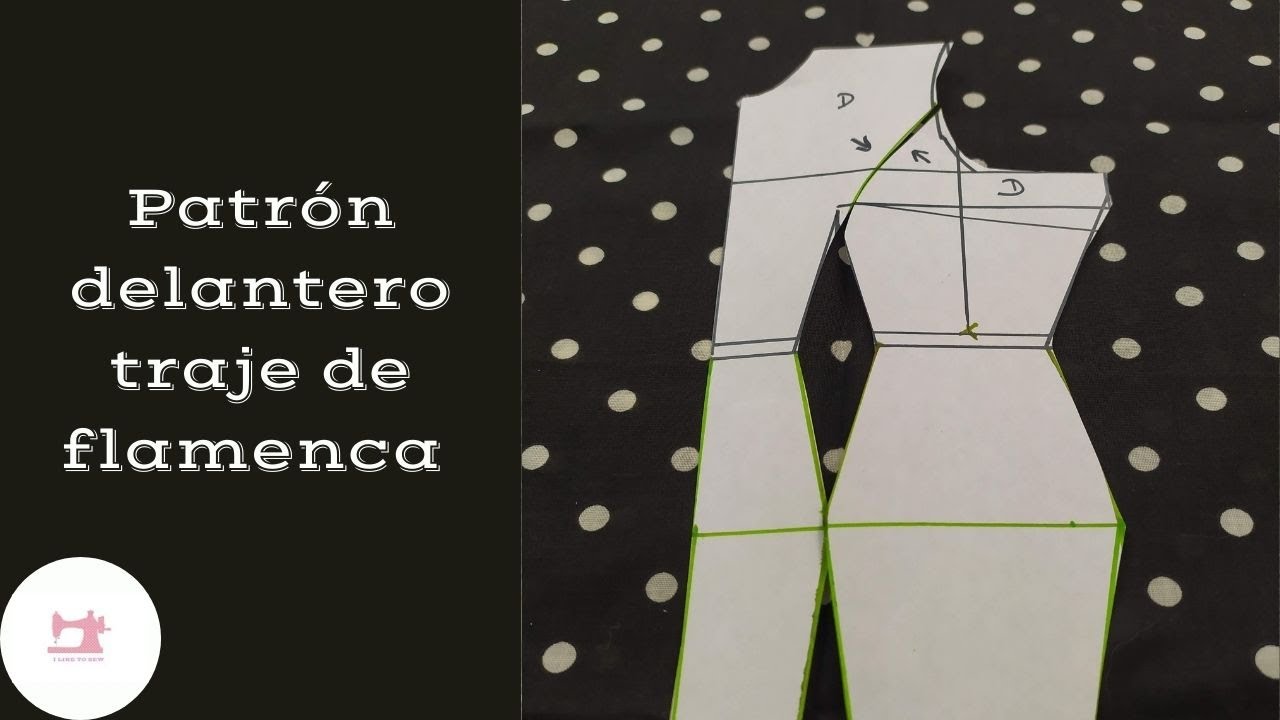 #2 Patrón delantero traje de flamenca