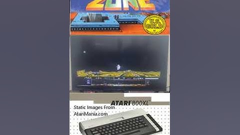 Dropzone on  Atari 800XL (Atari 400, 800, XL, XE) #atari #atari400 #shorts