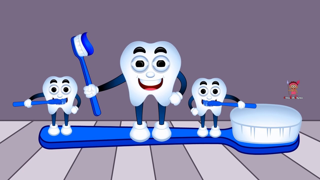 Tooth Learning Colors Colors for Children to Learn with Tooth Brush - Colours for Kids to ...