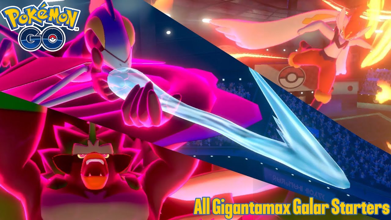 All Gigantamax Galar Pokemon Starters Raids in Pokemon Go