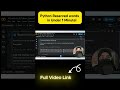 Python Reserved Words in 60 Seconds | Don’t Use These as Variables! #PythonBasic #coding
