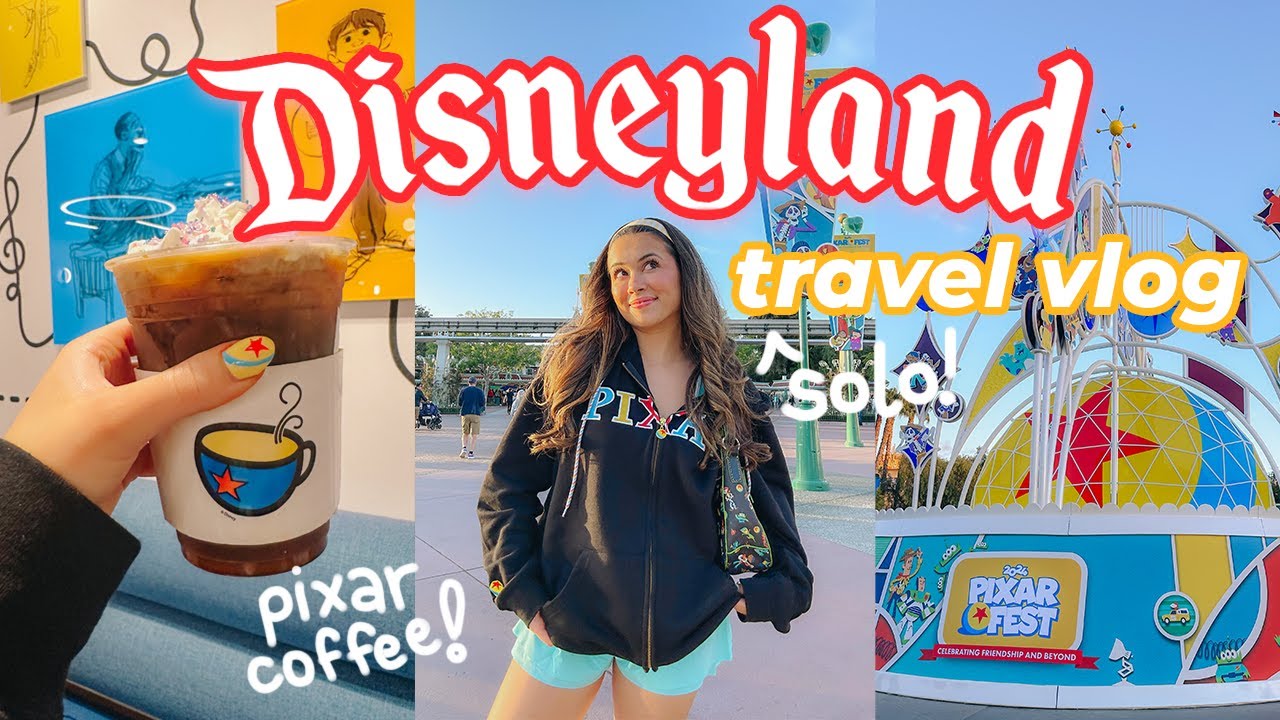 travel with me to Disneyland SOLO for Pixar Fest!!! ❤️💛💙