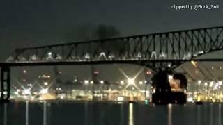 RAW- Cargo ship loses power, crashes into the Baltimore Bridge