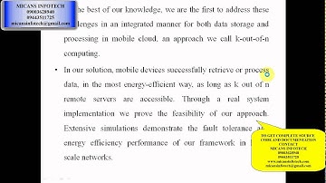 Energy-Efficient Fault-Tolerant Data Storage and Processing in Mobile Cloud