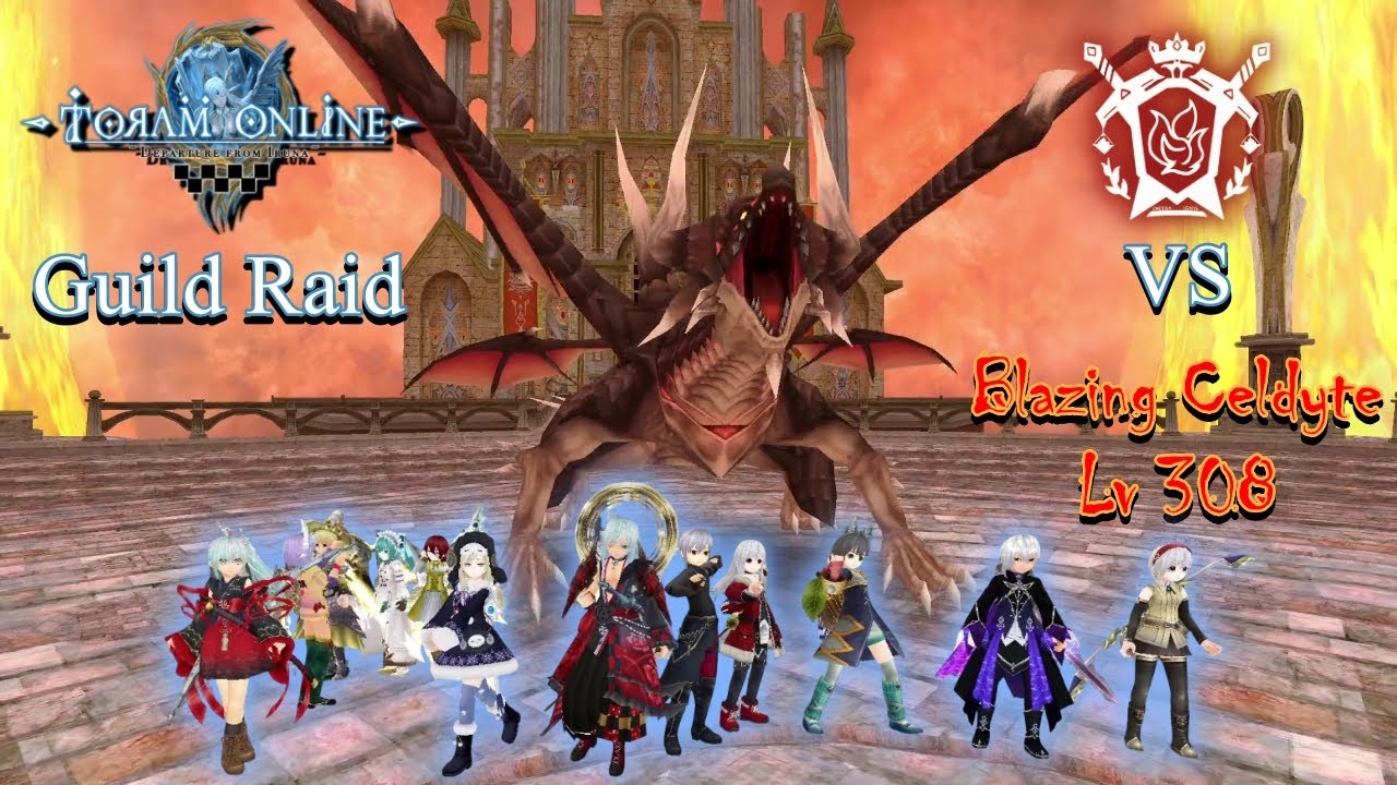 Toram Raid Boss Battle ~ Castra Ignis VS Blazing Celdyte (Lv 308)