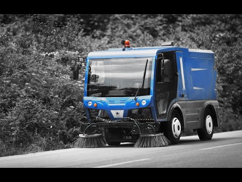 Hibrit Yol ve Sokak Süpürme Aracı Cleanvac ST 1500 video 4