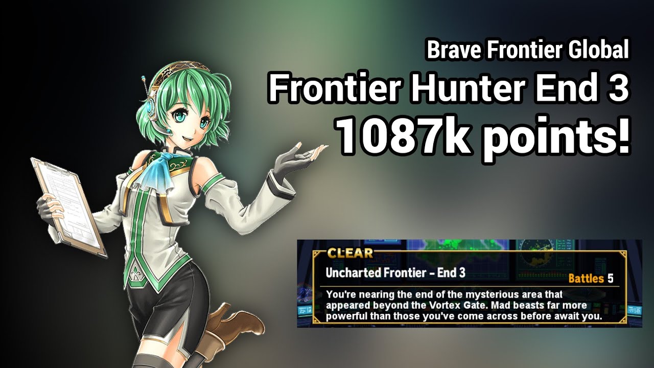 Brave Frontier Global - Frontier Hunter 3 END 1087k Points!
