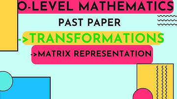 o level math D  |o level math transformation |matrix representation   transformation#beliefphysics