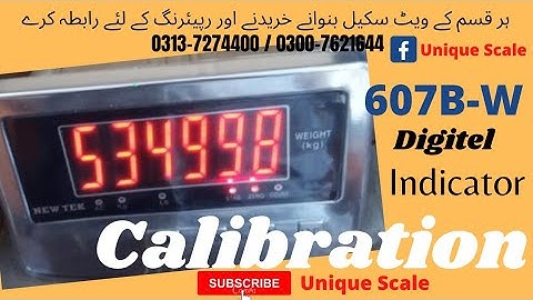 Weight Scale Calibration 607B+W / by #UniqueScale
