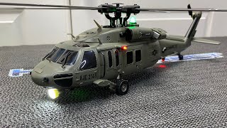 YX Black Hawk UH60 Scale RC Helicopter Unboxing And Review