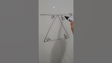 Why the angle sum of a triangle🔺️is 180°