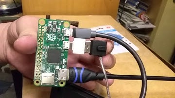 $5 Raspberry Pi Zero - Plugging Full Size USB Devices - OTG Adapters